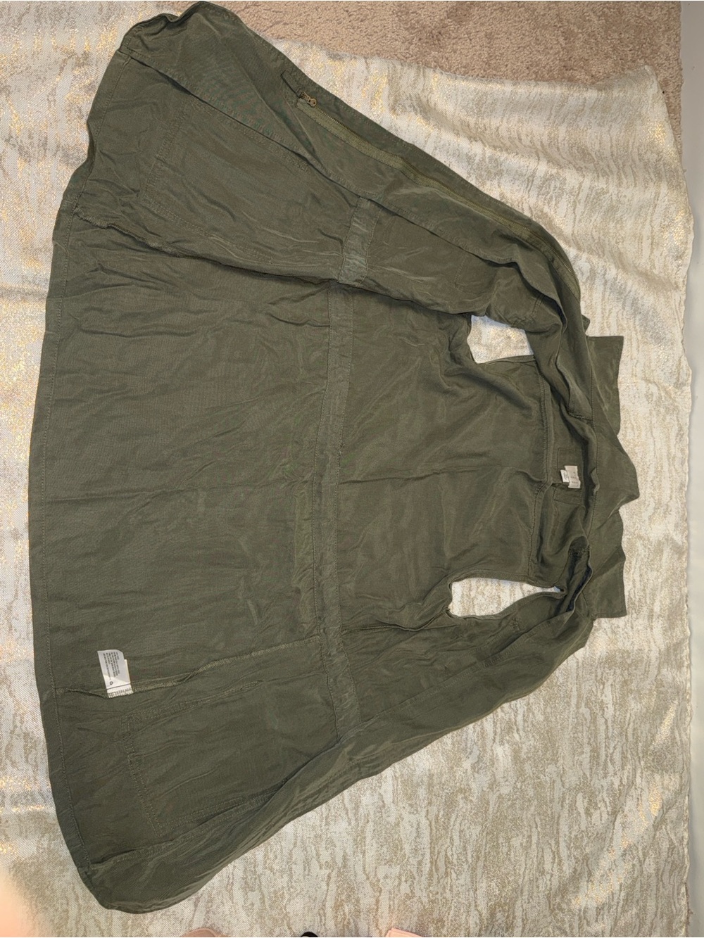 a new day Olive Green Long Sleeve Henley Shirt
